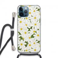 Summer Daisies: iPhone 13 Pro Max Transparant Hoesje met koord