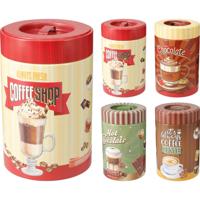 Voorraadblik Ø10xH16cm assorti