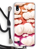 Katoen Wolken: Samsung Galaxy A10 Transparant Hoesje met koord