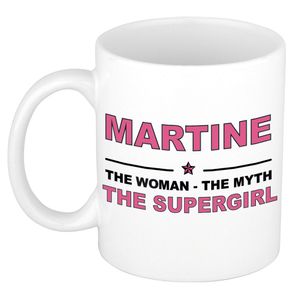 Martine The woman, The myth the supergirl cadeau koffie mok / thee beker 300 ml