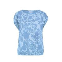 s.Oliver T-shirt met all over print blauw - thumbnail