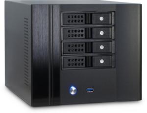 Inter-Tech SC-4004 Mini-tower PC-behuizing Zwart