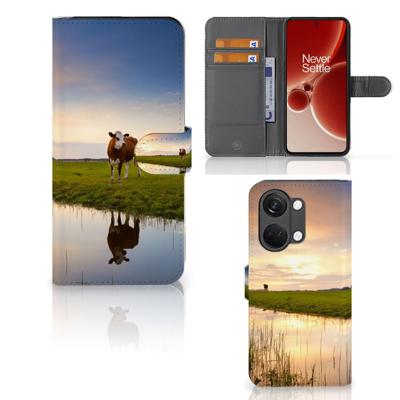 OnePlus Nord 3 | Telefoonhoesje | Met pasjeshouder | Koe