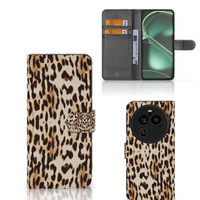 OPPO Find X6 Pro Telefoonhoesje met Pasjes Leopard
