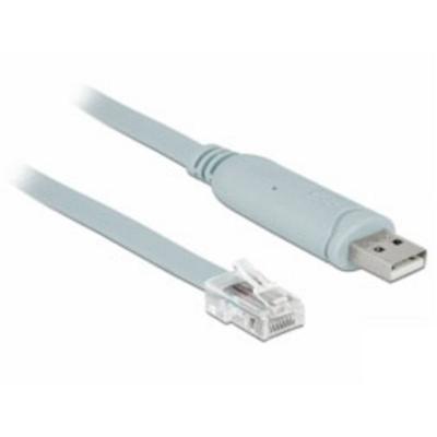 Delock USB 2.0 Adapter [1x USB-A 2.0 stekker - 1x RJ45-stekker] 63911 1 m