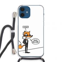 GSM secure: iPhone 12 mini Transparant Hoesje met koord