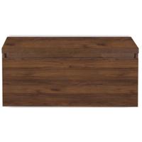 Frozen Badmeubelset 100 cm - Greeplijst in Kleur - Inclusief Wastafelbovenblad Walnoot