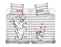 Carbotex dekbedovertrek Tom & Jerry grijs - thumbnail