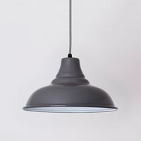 Raul Grijs lampenkap 27cm hanglamp fabriekslamp