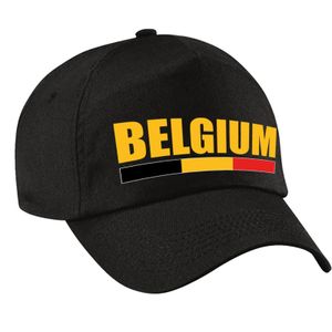 Belgium / Belgie landen pet zwart jongens en meisjes   -