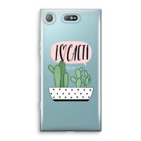 I love cacti: Sony Xperia XZ1 Compact Transparant Hoesje