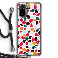 Colored Giraffe: Xiaomi Redmi Note 10 Pro Transparant Hoesje met koord