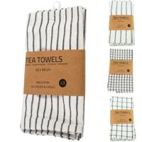Theedoekset 3-delig 45x60cm 4 assorti Theedoekset 3-delig 45x60cm 4 assorti