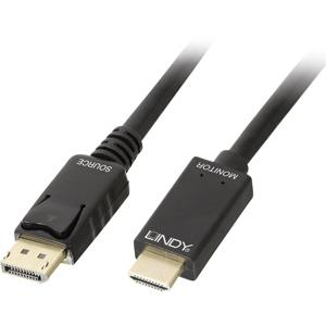 LINDY 36923 DisplayPort-kabel DisplayPort / HDMI Adapterkabel DisplayPort-stekker, HDMI-A-stekker 3.00 m Zwart