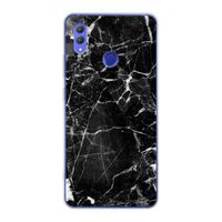 Zwart Marmer 2: Honor Note 10 Transparant Hoesje