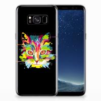 Samsung Galaxy S8 Telefoonhoesje met Naam Cat Color
