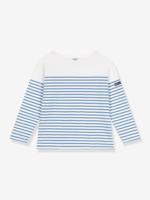 Marinière kind in katoen PETIT BATEAU blauw Marinière kind in katoen PETIT BATEAU blauw