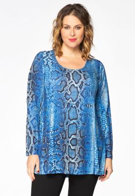 Yoek Tuniek flare | Blauw | Maat 46/48