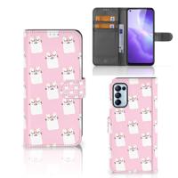 OPPO Find X3 Lite | Telefoonhoesje | Met pasjeshouder | Sleeping Cats