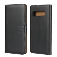 Horizontale Flip lederen case voor Galaxy S10e met magnetische clasp & houder & kaartsleuf & portemonnee (zwart)
