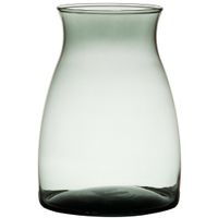 Bloemenvaas Julia - Donkergrijs transparant - glas - D10 x H20 cm Bloemenvaas Julia - Donkergrijs transparant - glas - D10 x H20 cm