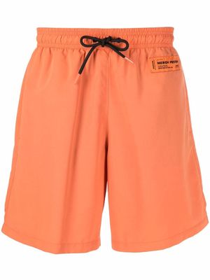Heron Preston short de bain à patch logo - Orange