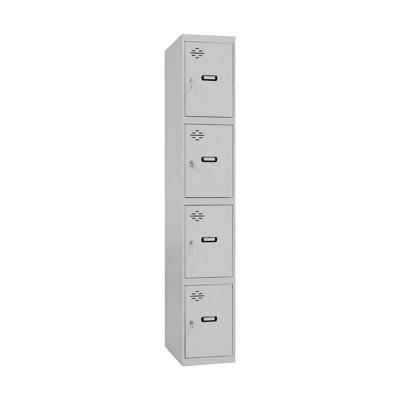 Loket Simon Rack Metaal Lichtgrijs 4 compartimenten (180 x 30 x 50 cm)