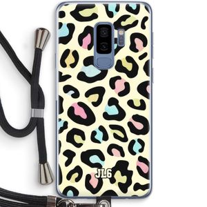 Leopard pattern: Samsung Galaxy S9 Plus Transparant Hoesje met koord