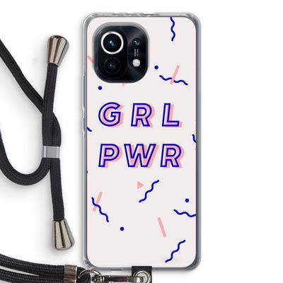 GRL PWR: Xiaomi Mi 11 Transparant Hoesje met koord