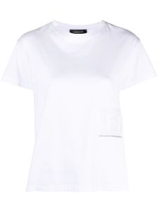 Fabiana Filippi t-shirt à patch logo - Blanc