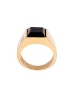 Nialaya Jewelry bague carrée oversize - Or