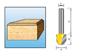 Makita Accessoires Afkantfrees HM R45 S8 - D-10665