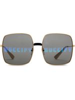 Gucci Eyewear rectangular-frame sunglasses - Or