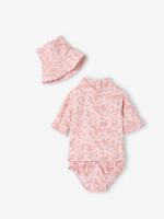 Anti-uv badpak 3-delig roze (poederkleur)