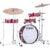 Tama LJK48P-BRM Club-JAM Pancake 4-delige ketelset Burnt Red Mist