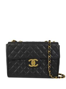 CHANEL Pre-Owned sac porté épaule Jumbo Classic Flap (années 1990-2000) - Noir