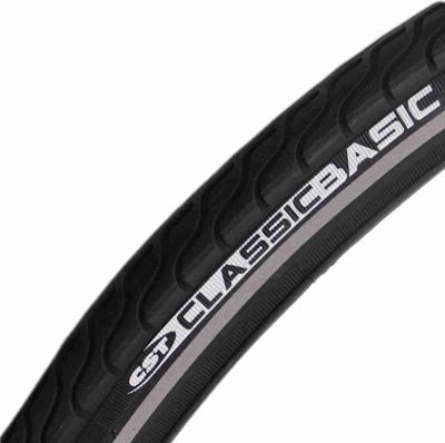 Buitenband CST Basic 26 x 1 3/8" / 37-590 mm - zwart met reflectie