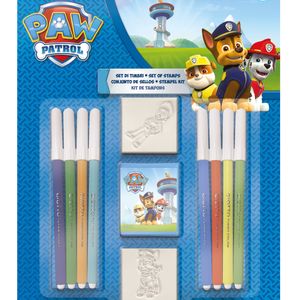 Paw Patrol Kleur- en Stempelset 11-delig