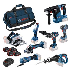Bosch Professional Accu Combiset 8-delig 18V 5.0Ah in Tas - 0615A5004A