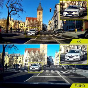 TrueCam H25 Dashcam met GPS Kijkhoek horizontaal (max.): 50 ° Gegevensweergave in video, G-sensor, WDR, Videoloop, Automatische start, GPS met radarherkenning,