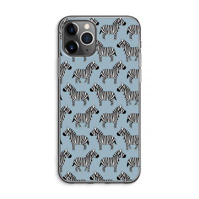 Zebra: iPhone 11 Pro Max Transparant Hoesje