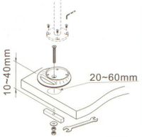 NeoMounts Monitor Bureausteun FPMA-D9GROMMET - thumbnail