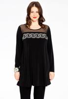 Yoek Tuniek wide bottom ketting | Zwart | Maat 54/56