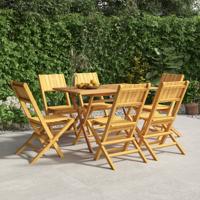 Tuinstoelen 6 st inklapbaar 47x61x90 cm massief teakhout