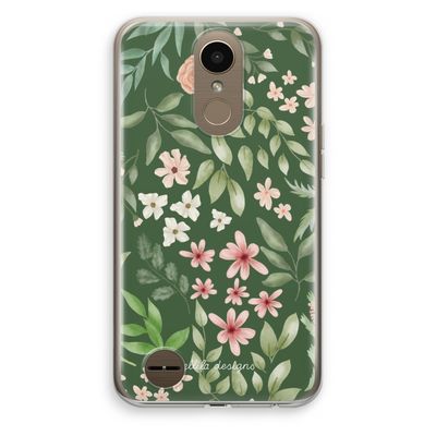 Botanical green sweet flower heaven: LG K10 (2017) Transparant Hoesje