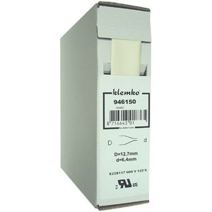 Krimpkous Polyolefin 2:1 In Trekbox Wit 12,7 > 6,3mm