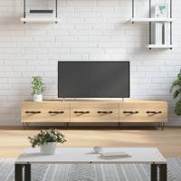 Tv-meubel 150x36x30 cm bewerkt hout sonoma eikenkleurig - thumbnail