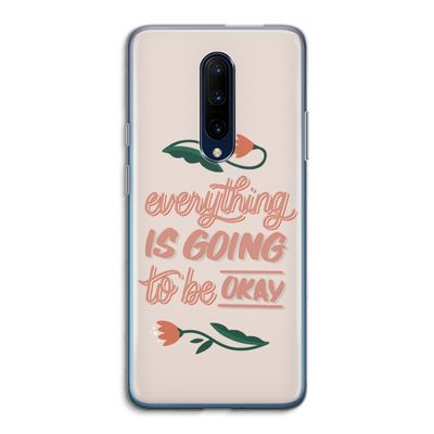 Optimistic flower girl: OnePlus 7 Pro Transparant Hoesje