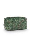 Pip Studio Pip Studio Coco Cosmetic Bag Medium Quilted Daisy Dreams Green 21.5x10x10.5cm