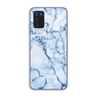 Blauw marmer: Samsung Galaxy A03s Transparant Hoesje